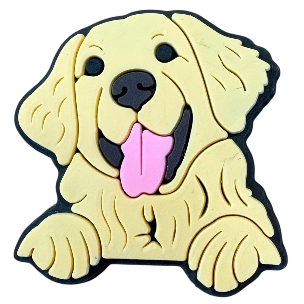 Golden Retriever Croc Charm